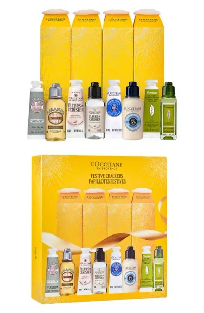 L'occitane Festive Crackers Skin Care Set $36 Value In Transparent