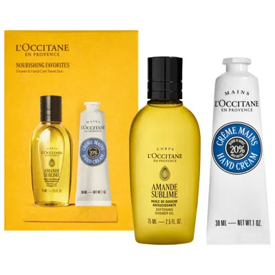 L'occitane Hand And Body Care Nourishing Travel Favorites Set In Transparent