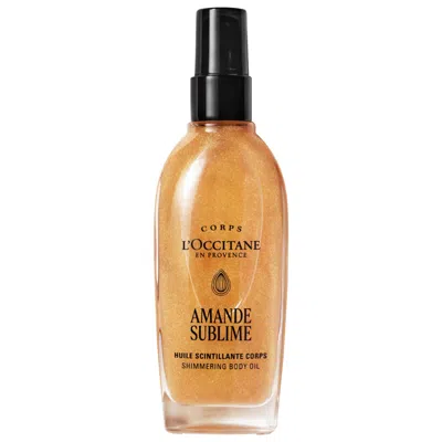 L'occitane Amande (almond) Shimmering Body Oil 100ml In Transparent