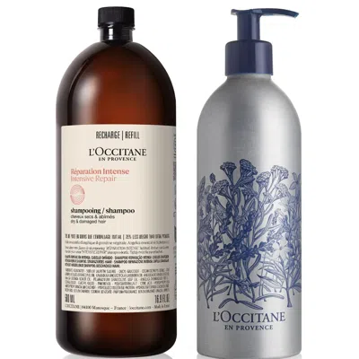 L'occitane Intensive Shampoo Refill + Free Forever Bottle 16.9 In Multi