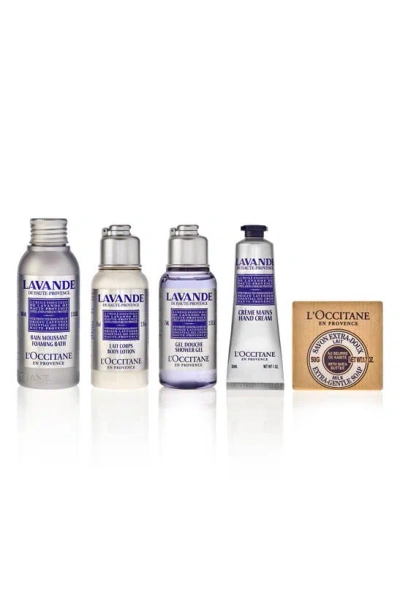 L'occitane Lavender Essentials Set In White