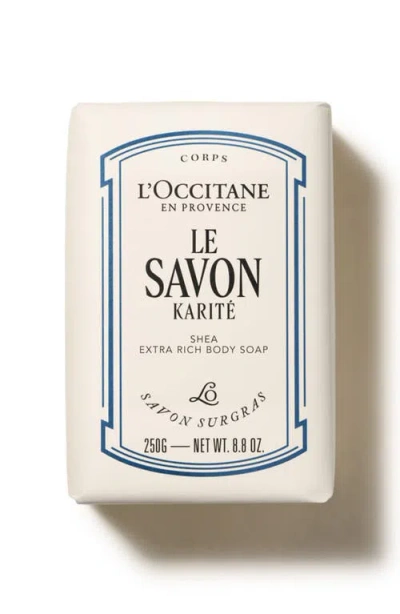 L'occitane Le Savon Shea Extra Rich Body Soap In Transparent