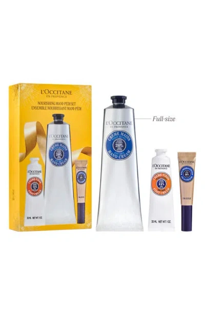 L'occitane Nourishing Mani-pedi Gift Set $67 Value In Transparent