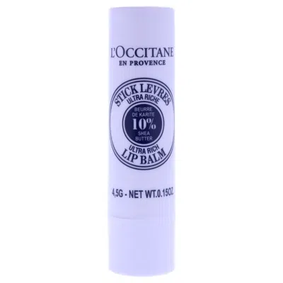 L'occitane Shea Butter Ultra Rich Lip Balm 0.15 oz Skin Care 3253581771600 In Purple