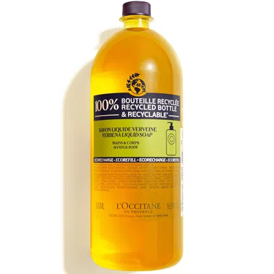 L'occitane Shea Verbena Liquid Soap Eco Refill 500ml In White