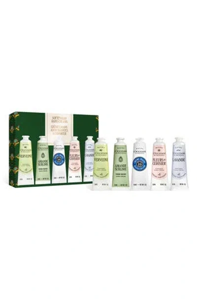 L'occitane Soften & Go Hand Creams Gift Set $70 Value In No Color