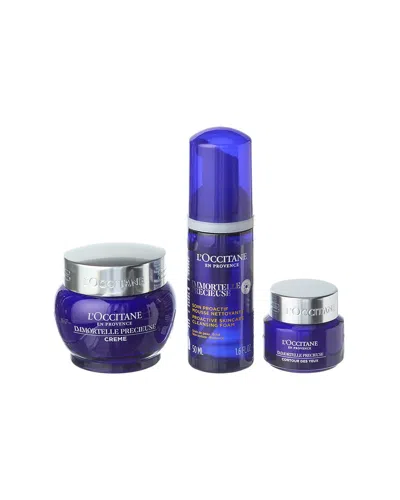 L'occitane Unisex Immortelle Precious Skincare Kit In Transparent