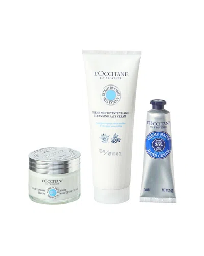 L'occitane Unisex Shea Skin Care Trio 2024 In White