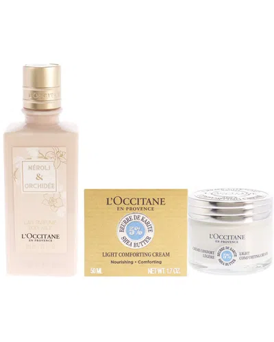 L'occitane Women's Neroli And Orchidee Body Milk And Shea Butter 2pc Kit In White