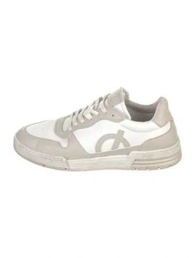 Pre-owned Loci Leather Athletic Sneakers In White