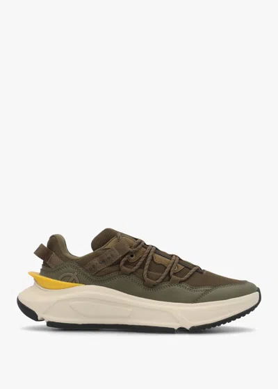 Loci Limited Edition Unisex Dopamine Olive & Yellow Trainers In Green