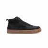 Loci Men's High Top Sneaker In Black In Black