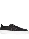 Loci Black Nine Low Top Canvas Sneakers In Black