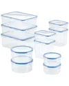 Lock & Lock 22pc Easy Essentials Assorted Food Storage In Clear