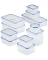Lock & Lock Easy Essentials 22 Piece Set In Blue