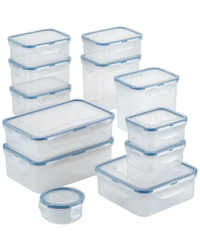 Lock & Lock Dnu Locknlock Food Storage 24pc Clear Container Set In Blue