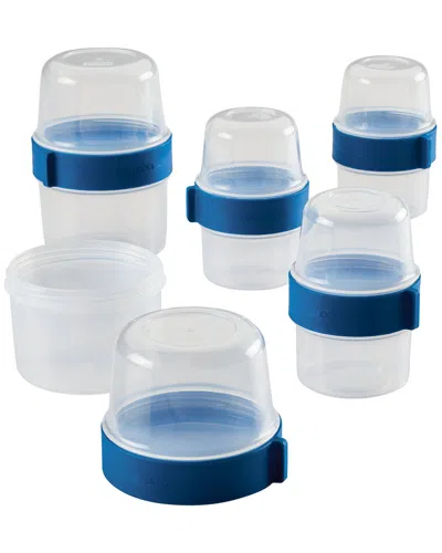 Lock & Lock Dnu Locknlock Two Way 10pc Clear Food Storage Container Set In White