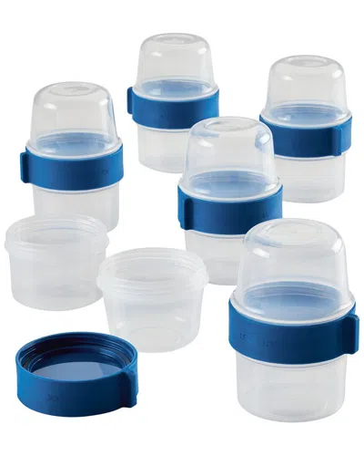 Lock & Lock Dnu Locknlock Two Way 12pc Clear Food Storage Container Set In Blue