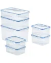 Lock & Lock Easy Essentials 14pc Food Storage Set In Clear
