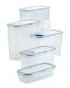Lock & Lock Easy Essentials Pantry 10pc Set In Clear