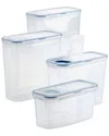 Lock & Lock Easy Essentials Pantry 8pc Set In Clear