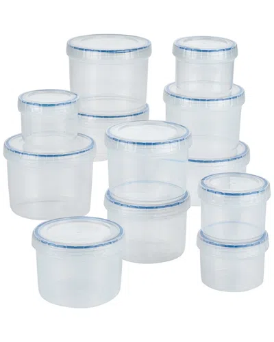 Lock & Lock Easy Essentials Twist 12pc Set In Clear
