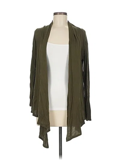 Pre-owned Lock And Love Cardigan Sweater In Green