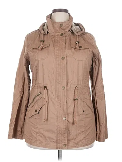 Pre-owned Lock And Love Jacket In Tan