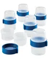 Lock N Lock Easy Essentials Twist Two Way Food Storage Container Set, 12-piece, Clear In Clear