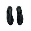 Locklear Thomas Men's Hand Crafted Majorca Huarache Sandal In Black In Black