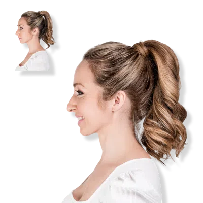 Locks & Mane 14'' Human Hair Ponytail - Butterscotch In Orange