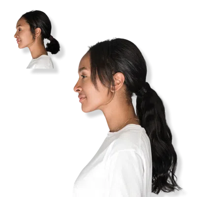 Locks & Mane 14'' Human Hair Ponytail - Espresso In Brown