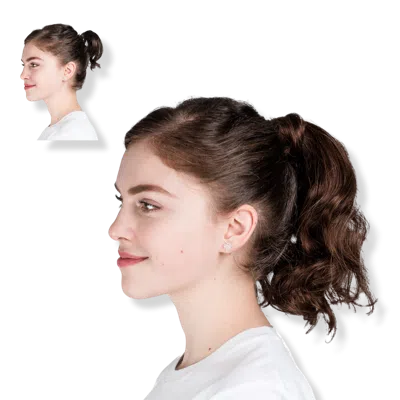Locks & Mane 14'' Human Hair Ponytail - Milk Chocolate In Brown
