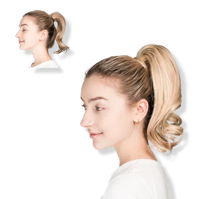 Locks & Mane 14'' Human Hair Ponytail - Toasted Marshmallow