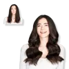 Locks & Mane 18'' Clip-in Human Hair Extension - Dark Chocolate In Brown