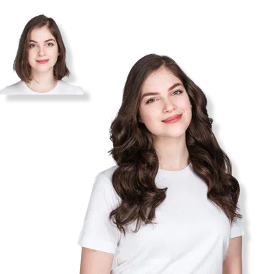 Locks & Mane 18'' Clip-in Human Hair Extension - Milk Chocolate In Brown