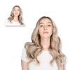 Locks & Mane 18'' Clip-in Human Hair Extension - Toasted Marshmallow