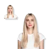 Locks & Mane 18'' Clip-in Human Hair Extension - Vanilla In White
