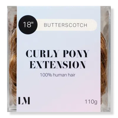 Locks & Mane 18" Curly Human Hair Ponytail - Butterscotch In Multi