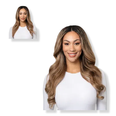 Locks & Mane 20" Clip-in Human Hair Extension - Butter Pecan