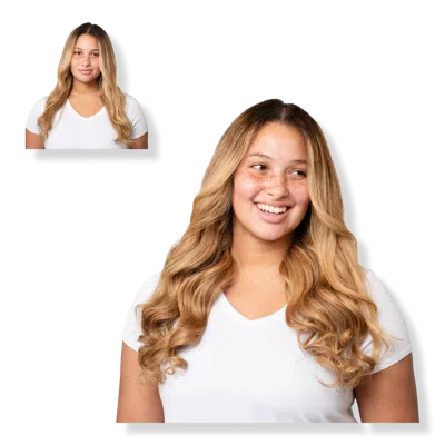 Locks & Mane 20" Clip-in Human Hair Extension - Butterscotch In Orange