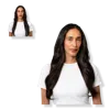 Locks & Mane 20" Clip-in Human Hair Extension - Dark Chocolate In Brown