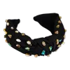 Locks & Mane Black Knotted Gem Headband
