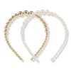Locks & Mane Having A Ball Pearl & Gold Headbands