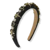 Locks & Mane Lavish Gemstone Headband In Black