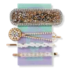 Locks & Mane 'the Piper' Pave Stone Barrette Set