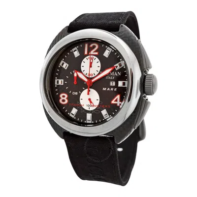 Locman Classic Quartz Black Dial Men's Watch 134crbwh In Red   / Black