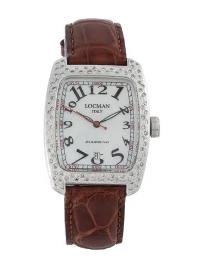 Pre-owned Locman Diamond Watch In Multicolor