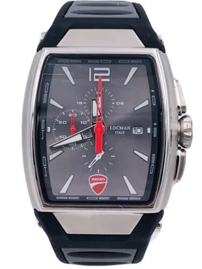 Pre-owned Locman Ducati Limited Edition Watch 550ka/660 Titanium Discounted