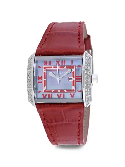 Locman Italy Diamond Classic 37mm Watch In Blue